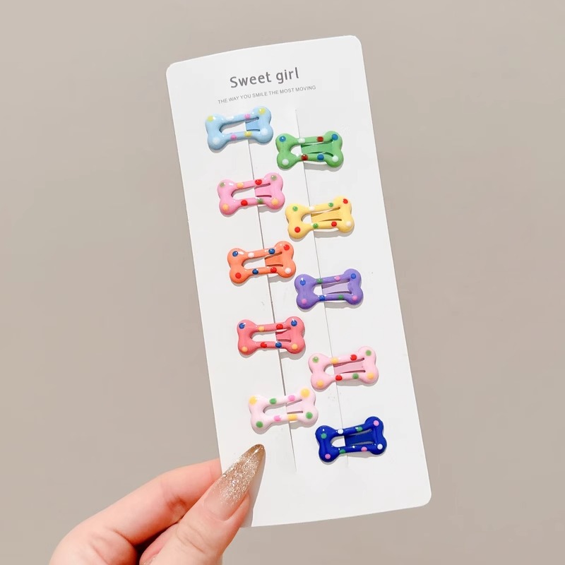 Horquilla de estrella de color dopamina 2025 nueva horquilla de gota de agua de nube para niños flequillo lateral bb clip tocado