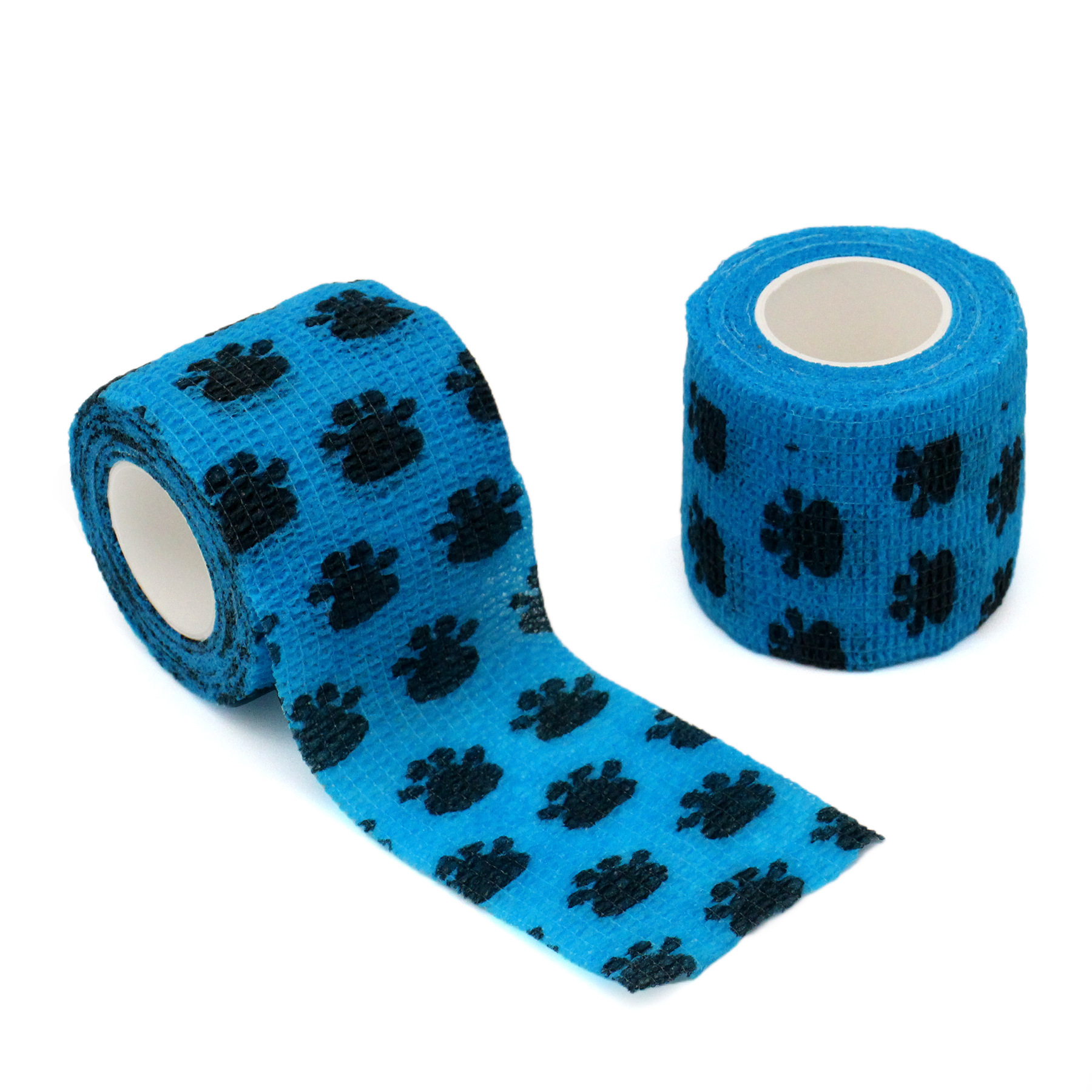 Huellas de calabazas azul claro