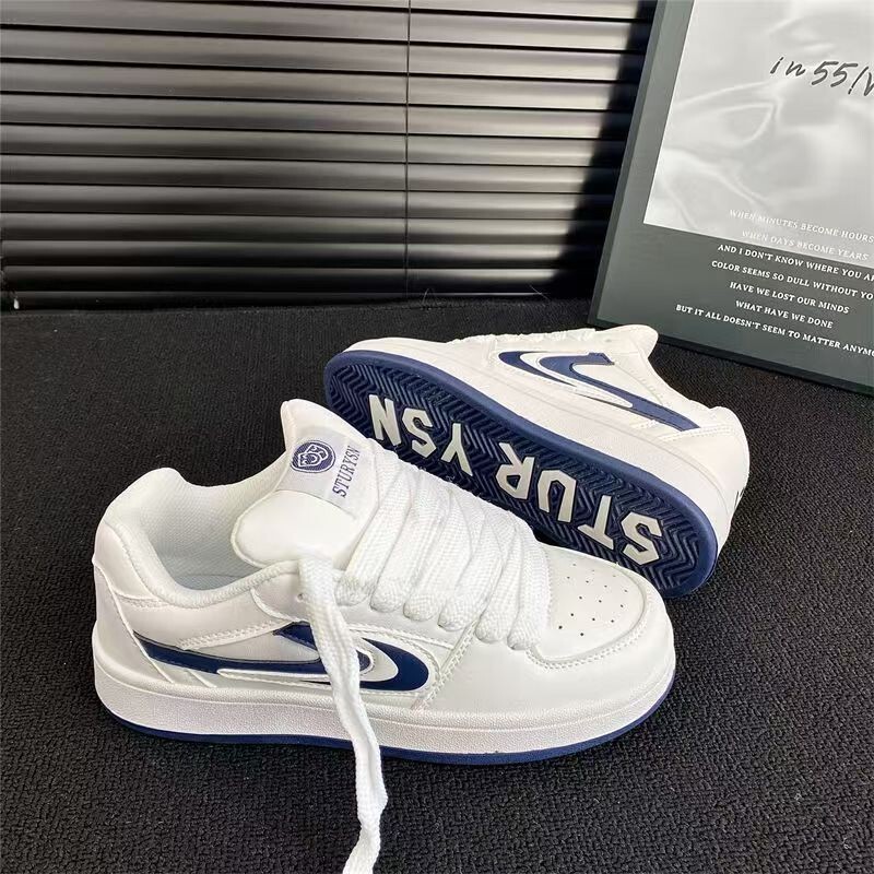 White Shoes for Women 2025 New Spring & Fall Niche Design Versatile Sneakers Casual Retro High-Value Fashion Women's Shoes