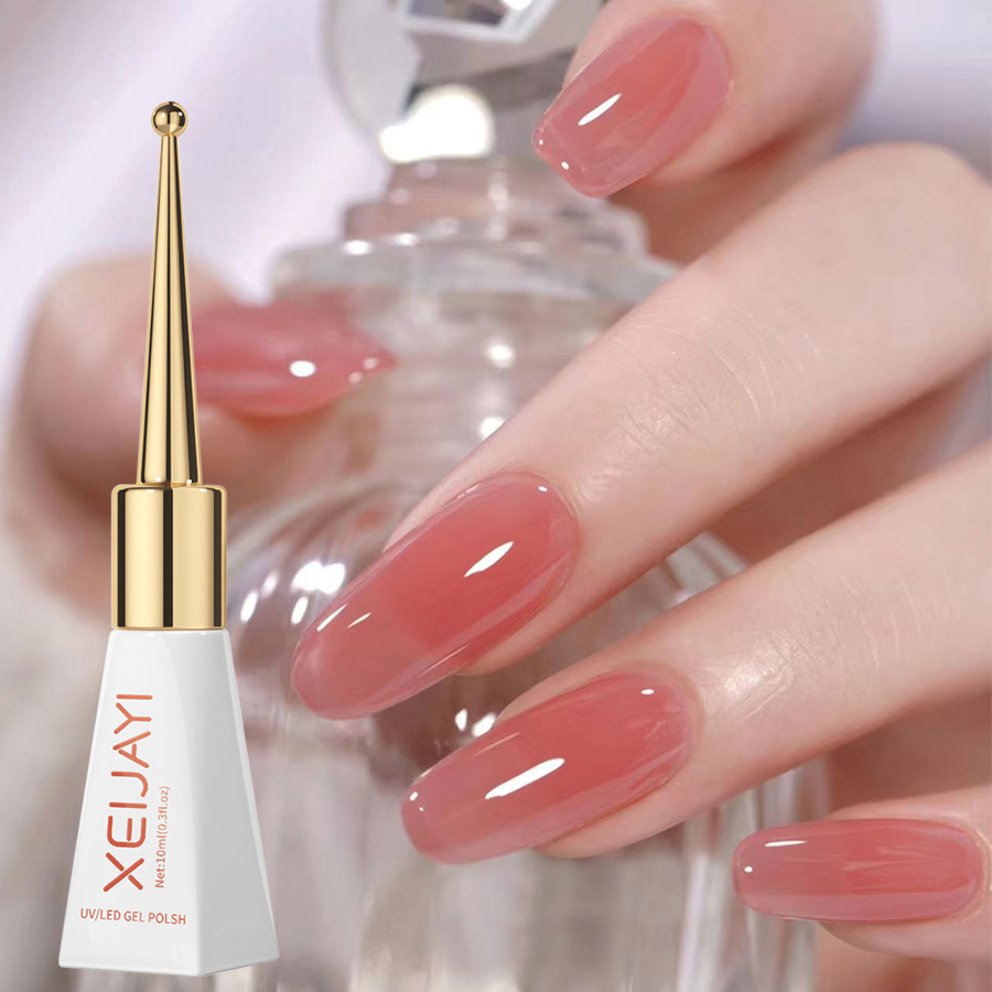 Gel Esmalte de Uñas Translúcido Secado, Capa de Sellado, Refuerzo para Salón de Belleza y Manicura