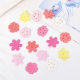 Fabric Lace Embroidered Flower Five-piece Six-piece Flower Pieces Fashion Handmade DIY Hair Accessories Material Hairpin Hairband Accessories