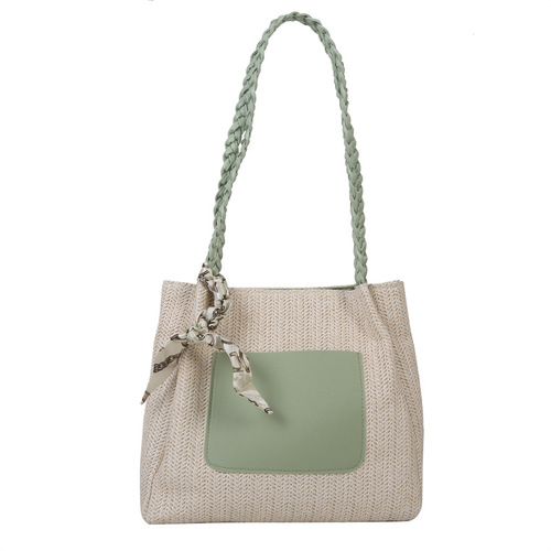  Spring New Fashion Wicker Crossbody Bag Tote Bag Women's Bag Supports Large Capacity Wholesale Mixed Batch