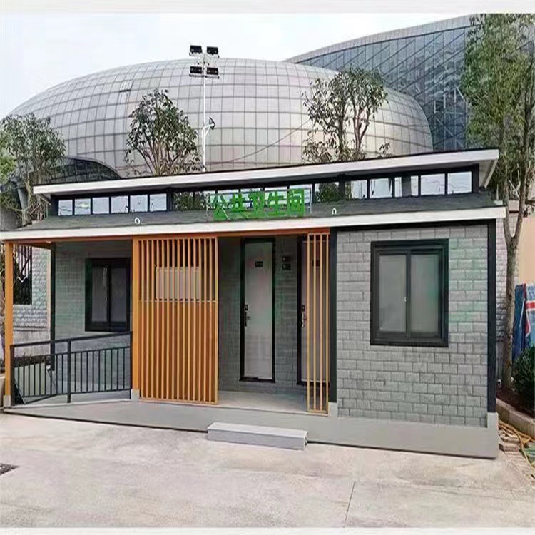 新型装配式景区公园可移动厕所户外三连体公厕水冲式多连体卫生间