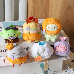 隅の生物のハロウィンのカバンのペンダントのぬいぐるみの祝日の装飾のかぼちゃのエビの揚げ物のぬいぐるみのペンダントのキーホルダー
