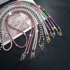 包包斜挎長款鏈子滿鑽手機掛繩高端相機背帶外貿熱銷水鑽掛繩
