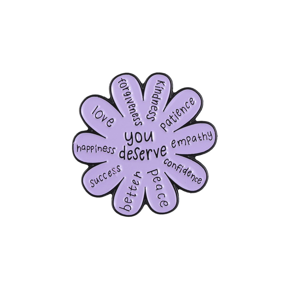 12g Weight Cartoon Style Pin Letter Heart Shape Flower Alloy Stoving Varnish Unisex Brooches