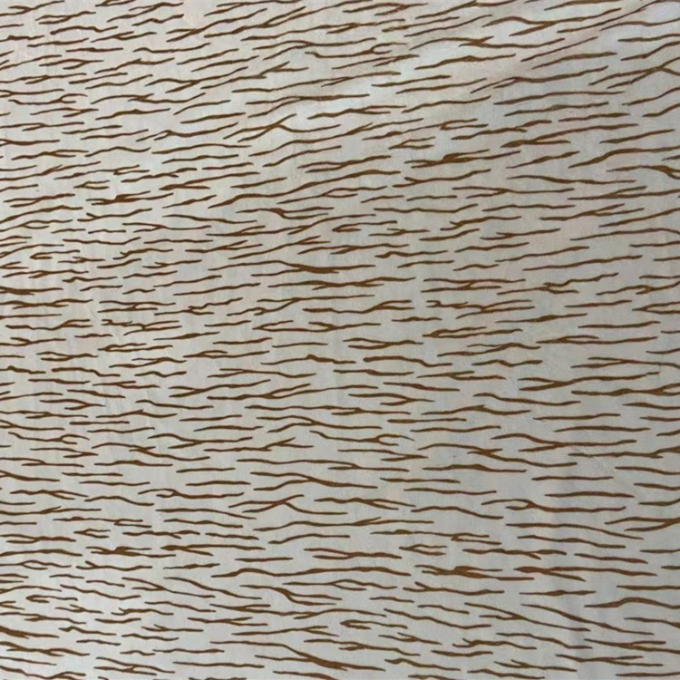 Tejido de impresión ultraflexible de cristal grueso tigre leche impresión manga juguete de peluche almohada ultraflexible