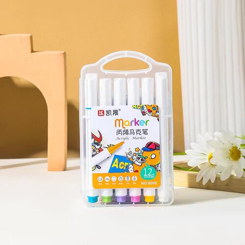 48-color acrylic marker DIY painting water-based paint pen children's graffiti waterproof and impermeable acrylic pen wholesale