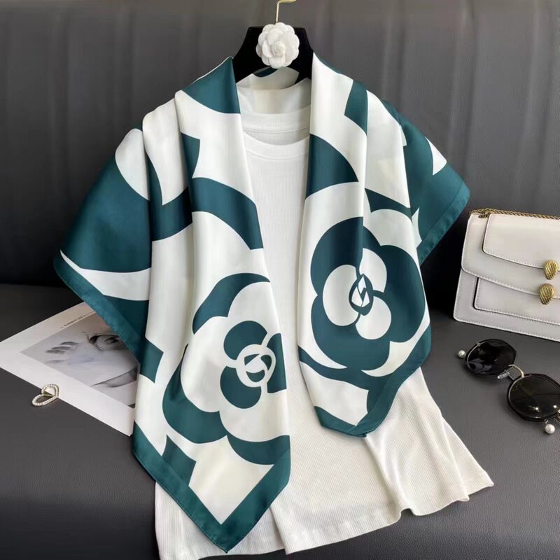 90x90シルクタオルの新型春と秋の大きい方のタオルのファッションのスカーフは首を囲んで首を保護します。|undefined