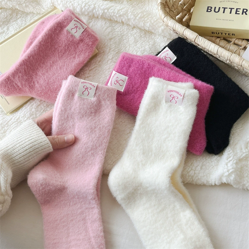 Осенние и зимние теплые австралийские бархатные носки для детей