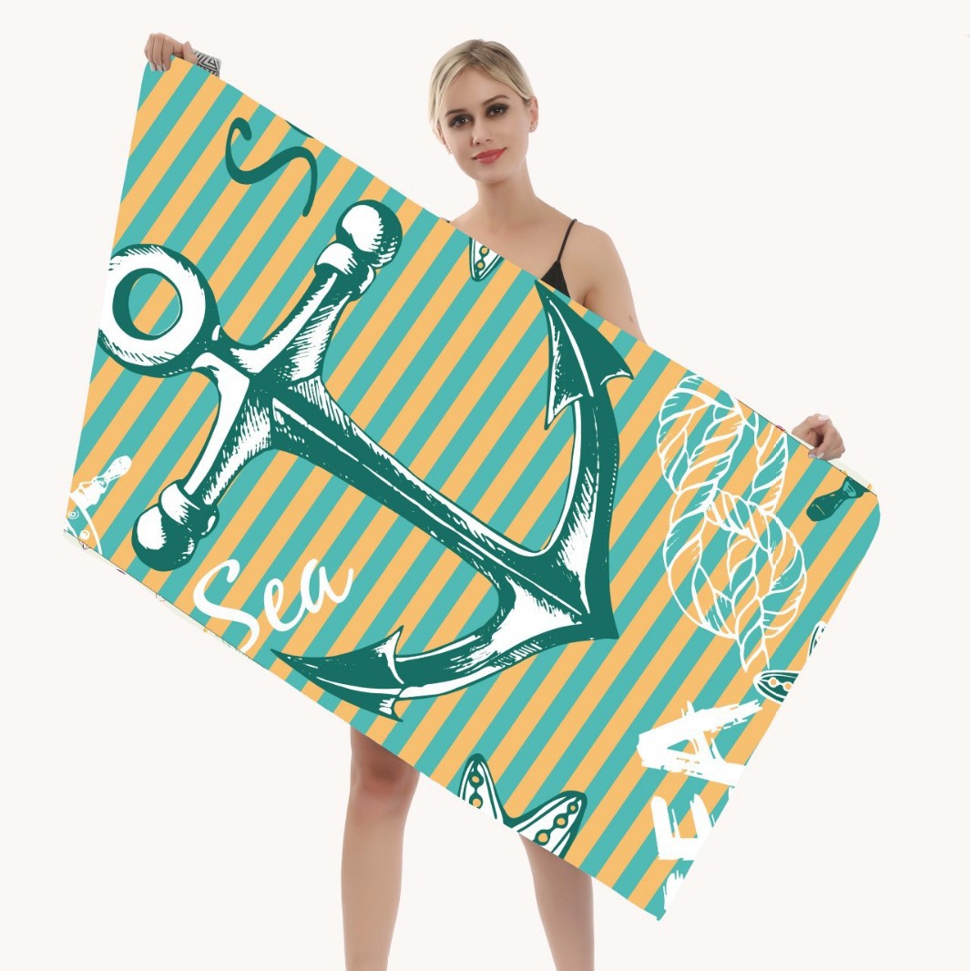 Mandala tortuga de mar de seda de doble cara impresión de secado rápido toalla de playa toalla de natación para adultos microfibra