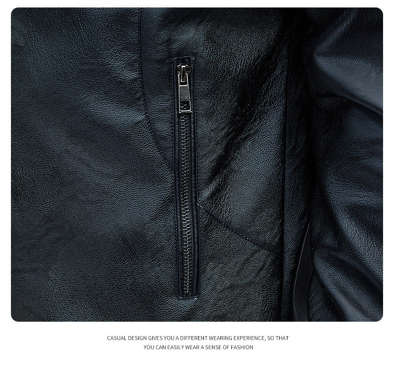 Herren Lederjacke Business Freizeit Sakko Für Herren Mit Revers_voghion.com