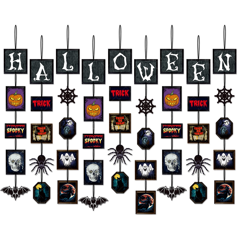 Adornos de decoración de fiesta de Halloween Adornos de Halloween Adornos de decoración de casa embrujada de Halloween Adornos de araña