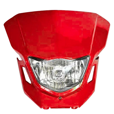 shell cover plastic appearance parts | Motorcycle Fender - headlight-assembly-red