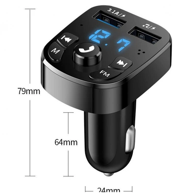 charge digital display bluetooth | Mobil şarj cihazları - square-bluetooth-player-normal-charging