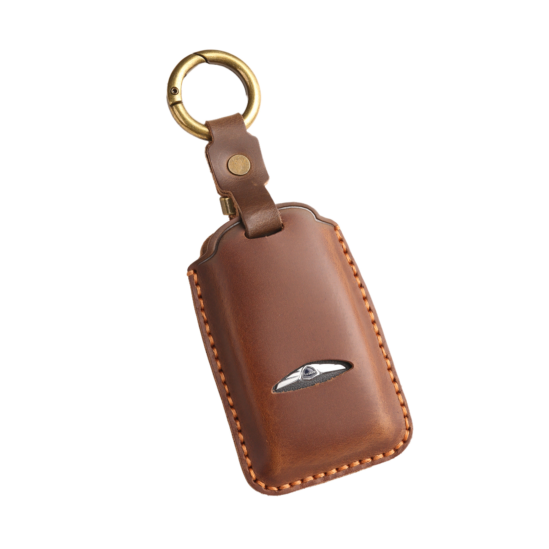 Retro Key Cover Suitable for Genesis Old Model Genesis Pure Handmade Genuine Leather Buckle Case