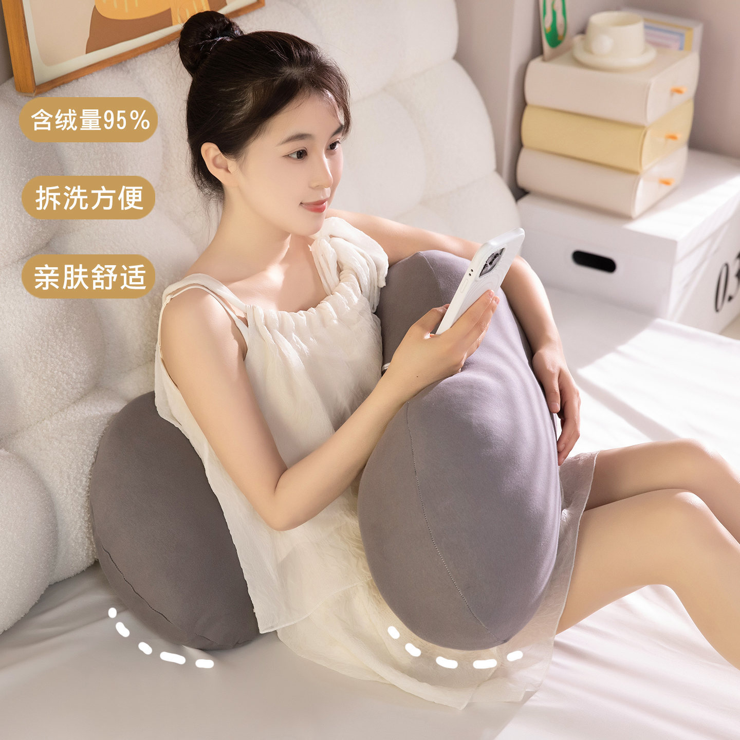 Animados de dibujos animados gatos almohadas niñas lindo gato abrazo almohada cama dormitorio casero almohada lavable cama abrazadera pierna