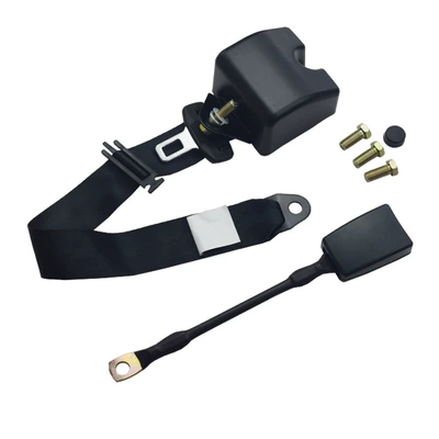 sale automatic three-point telescopic seat: Car seat belt - ptk3-black-one-suit-bulk-with-screws