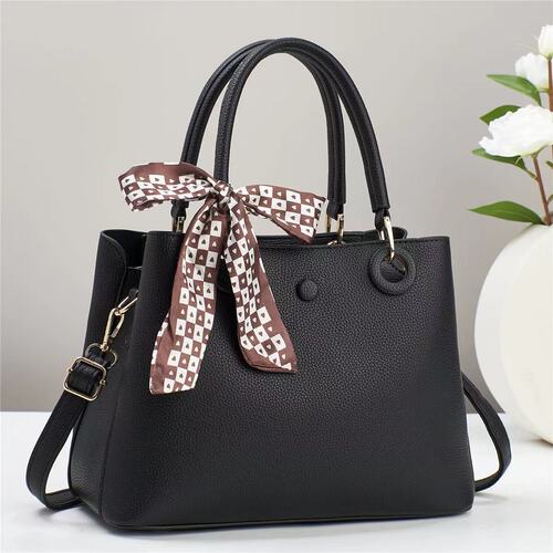 Fashionable Lady Handbag  New Korean Version Large Capacity Simple and Versatile Elegant Single Shoulder Silk Scarf Crossbody Bag