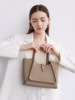 Capacious basket, advanced one-shoulder bag, genuine leather, high-quality style
