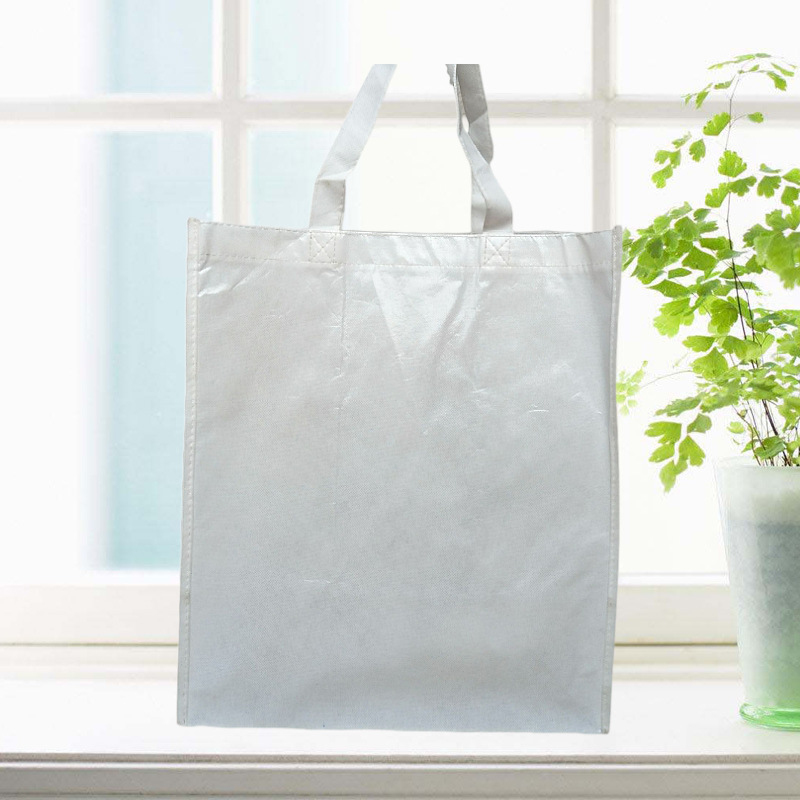 厂家供应无纺布手提覆膜袋 淋漠购物袋 空白购物手提袋 可印logo