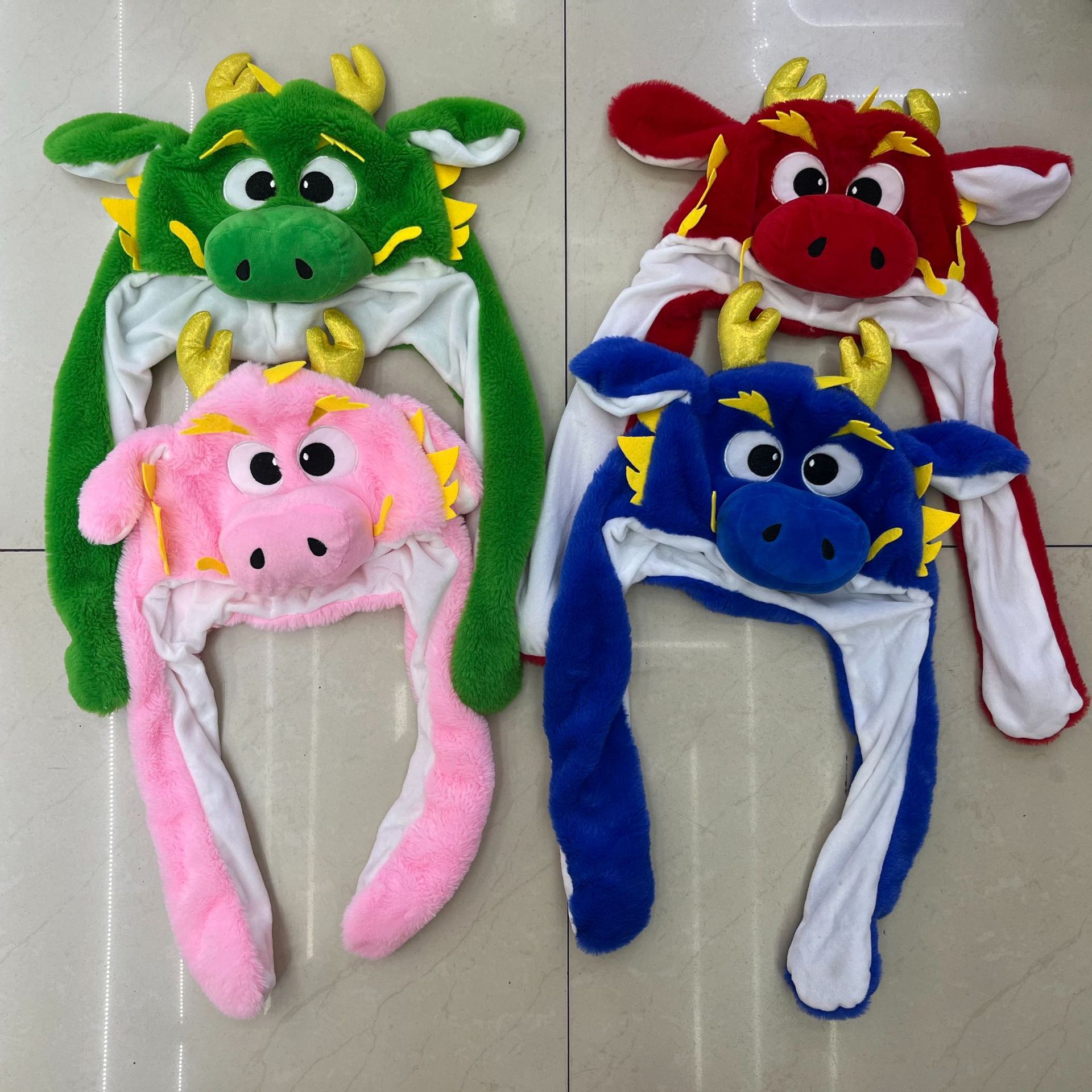 Gorro de Conejo Luminoso con Orejas Móviles, Gorro Inflable, Juguete de Peluche para Niños, Gran Venta en Existencia