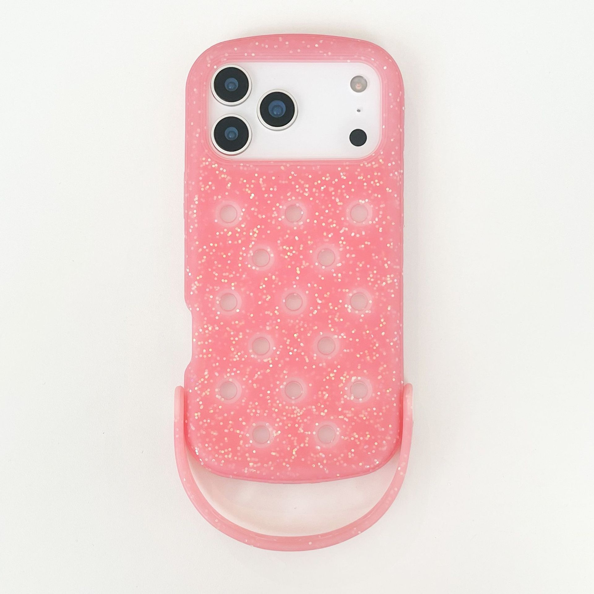 Aplicable para iPhone17ProMax zapatillas agujero agujero estuche de teléfono celular disipación de calor silicona protector a prueba de caídas Apple 17Pro