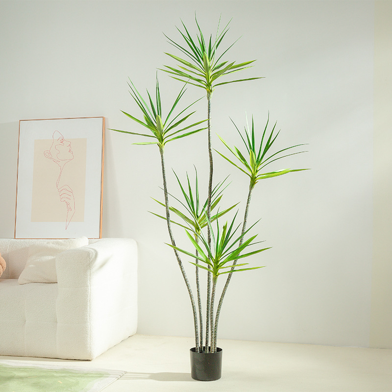 Simulación de plantas verdes Sentimiento avanzado Tequila Árbol falso Planta en maceta Sala de estar Entrada Luz de alta gama Decoración de interiores de lujo Plantas