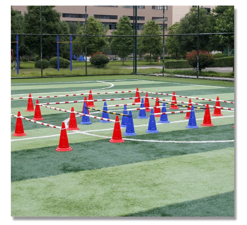 Children's balance bike track pole sign barrel telescopic pole conical barrel road barrier track obstacle warning rod roller skate assistant