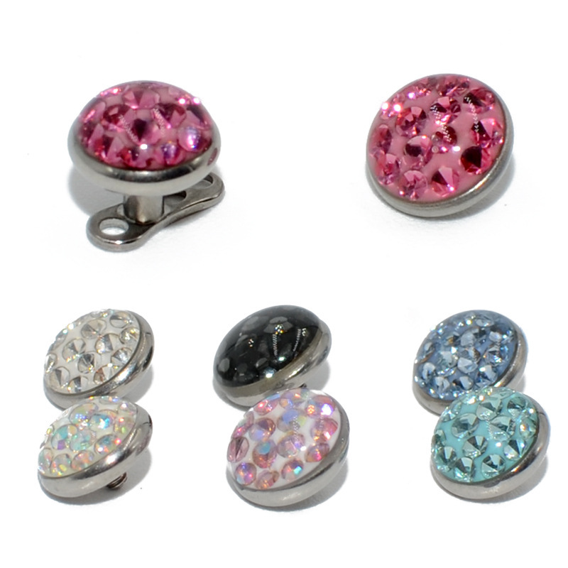 Pointed titanium steel lip stud product view