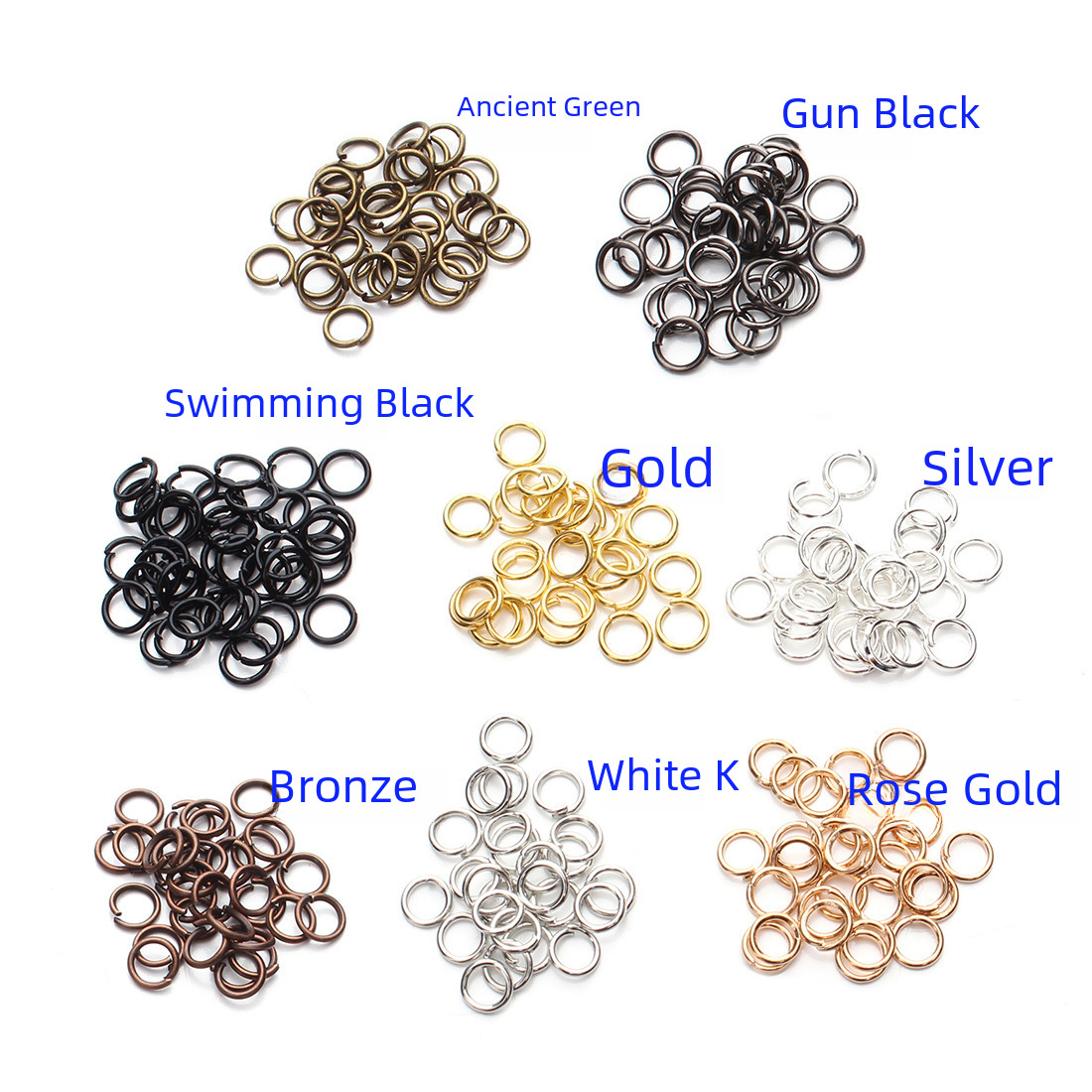 Diy Jewelry Materials Open Ring Single Ring Flat Iron Ring Bracelet...