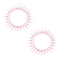 Beaded TPE Cock Ring with Soft Spikes, Non-Restrictive Couples Foreplay Ring, Blue — detail image 9
