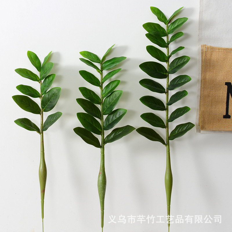 Simulation Money Leaf Eucalyptus Small Tree Potted Single Leaf Artificial Tropical Green Fake Tree Simulation Money Tree