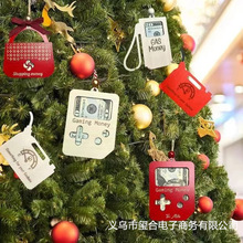 跨境新款木质Christmas money clip装饰品挂件创意圣诞节钱夹挂件