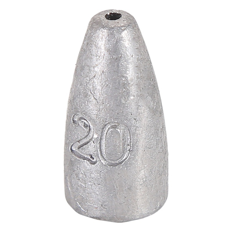 Factory wholesale plastic core bullet lead pendant Haigan Luya Tongxin lead pendant Texas fishing group Zhongtong bullet lead pendant