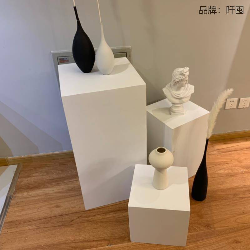 摆台主题拍摄影楼拍照用的白色方块展示台拍产品长方体道具展览用