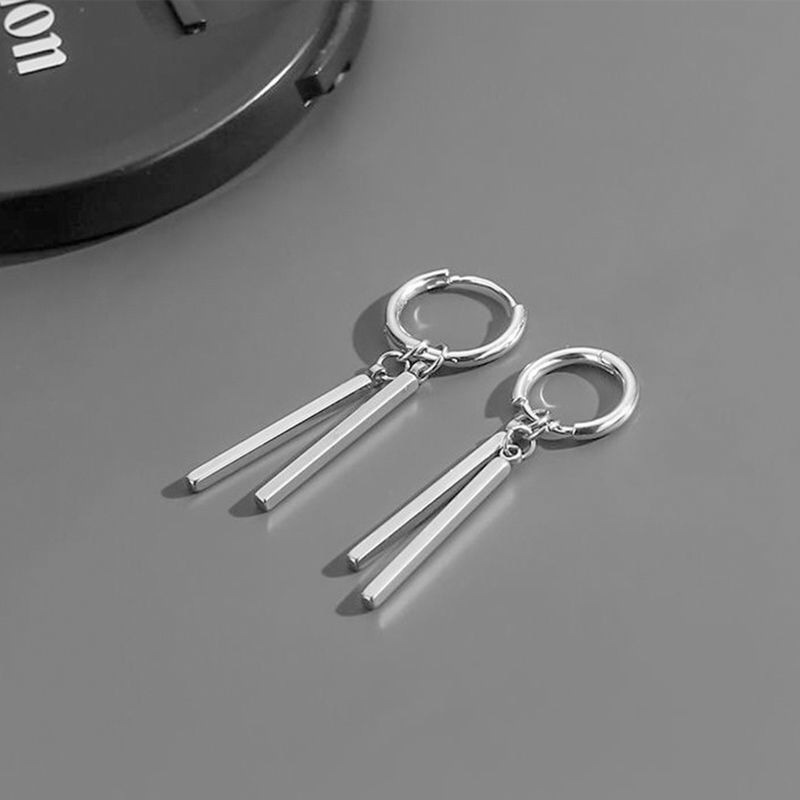 Amazon Men's Korean Style Distinctive Simple Design Advanced Sense Ins Earrings Simple Distinctive Earrings Solon Earrings