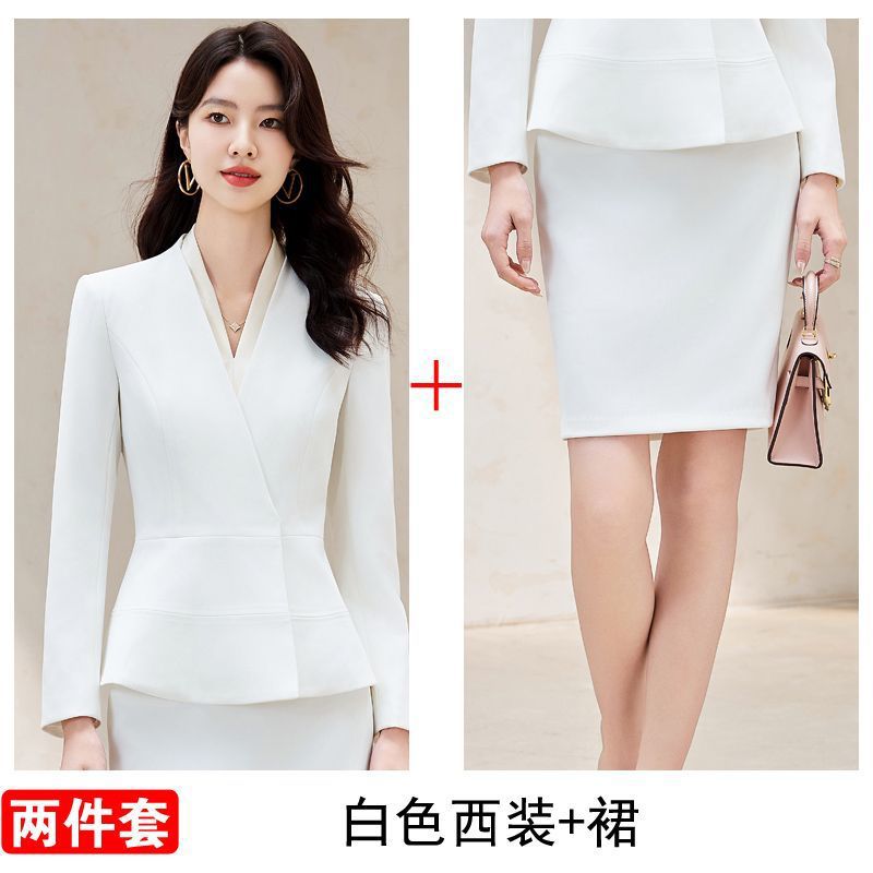 화이트(슈트+스커트)