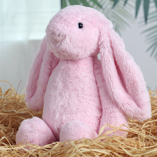 Rabbit plush toy, cute shy rabbit plush figure, cross-border floppy eared rabbit, teddy bear, birthday gift, doll
