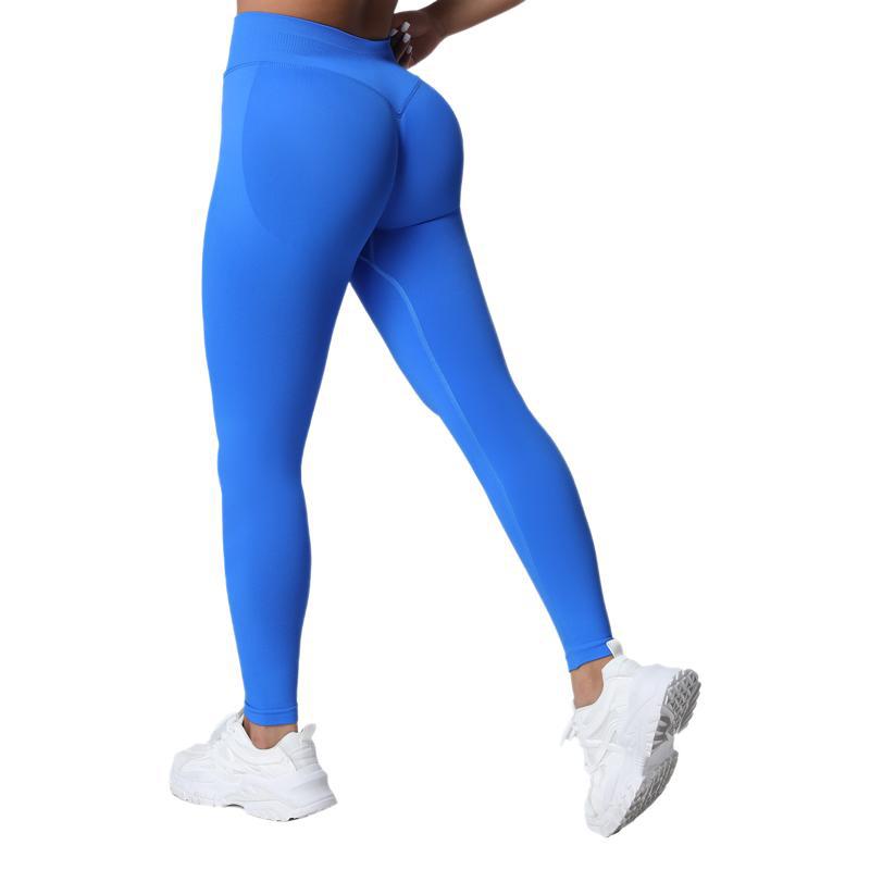 Amazon sin costuras matte pantalones de gimnasio de cintura alta mel mel mel melon elevación de cadera ajustado pantalones deportivos de secado rápido para correr pantalones de calzado