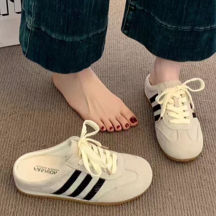 Pink Closed-Toe For Women, Outdoor Wear, Internet Celebrity Hot Fashion, Casual Lace-Up German Training Shoes,_vogvips.com