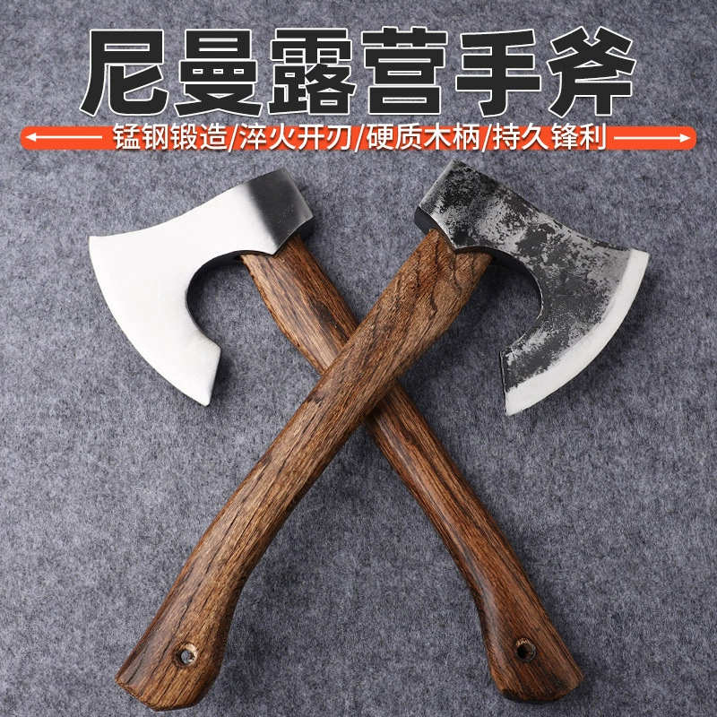 Классический уличный топ Niman Tomahawk в стиле кемпинга, дровяная костяная сокира с кожаным чехлом, кованая сокира в стиле кемпинга на открытом воздухе