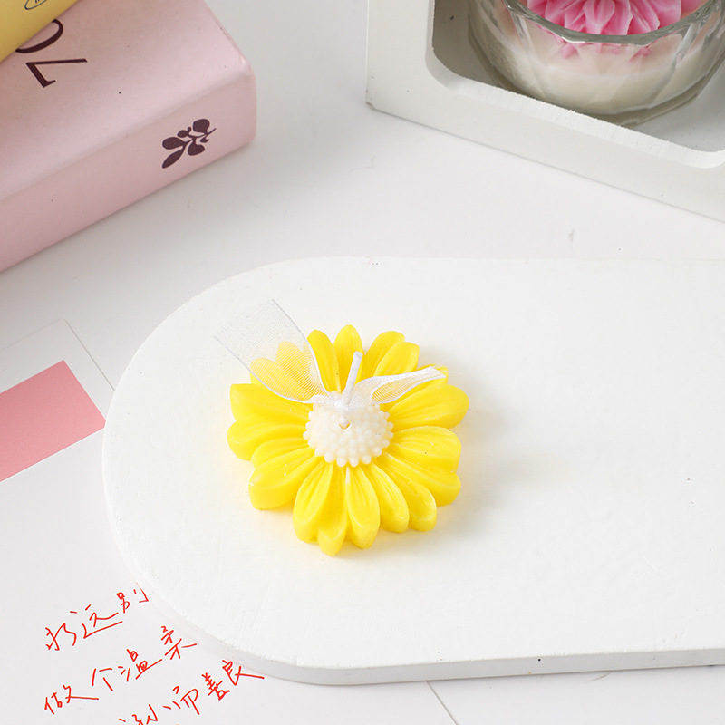ins小雏菊花朵造型香薰蜡烛diy拍摄道具洋甘菊蜡烛情人节礼品|undefined