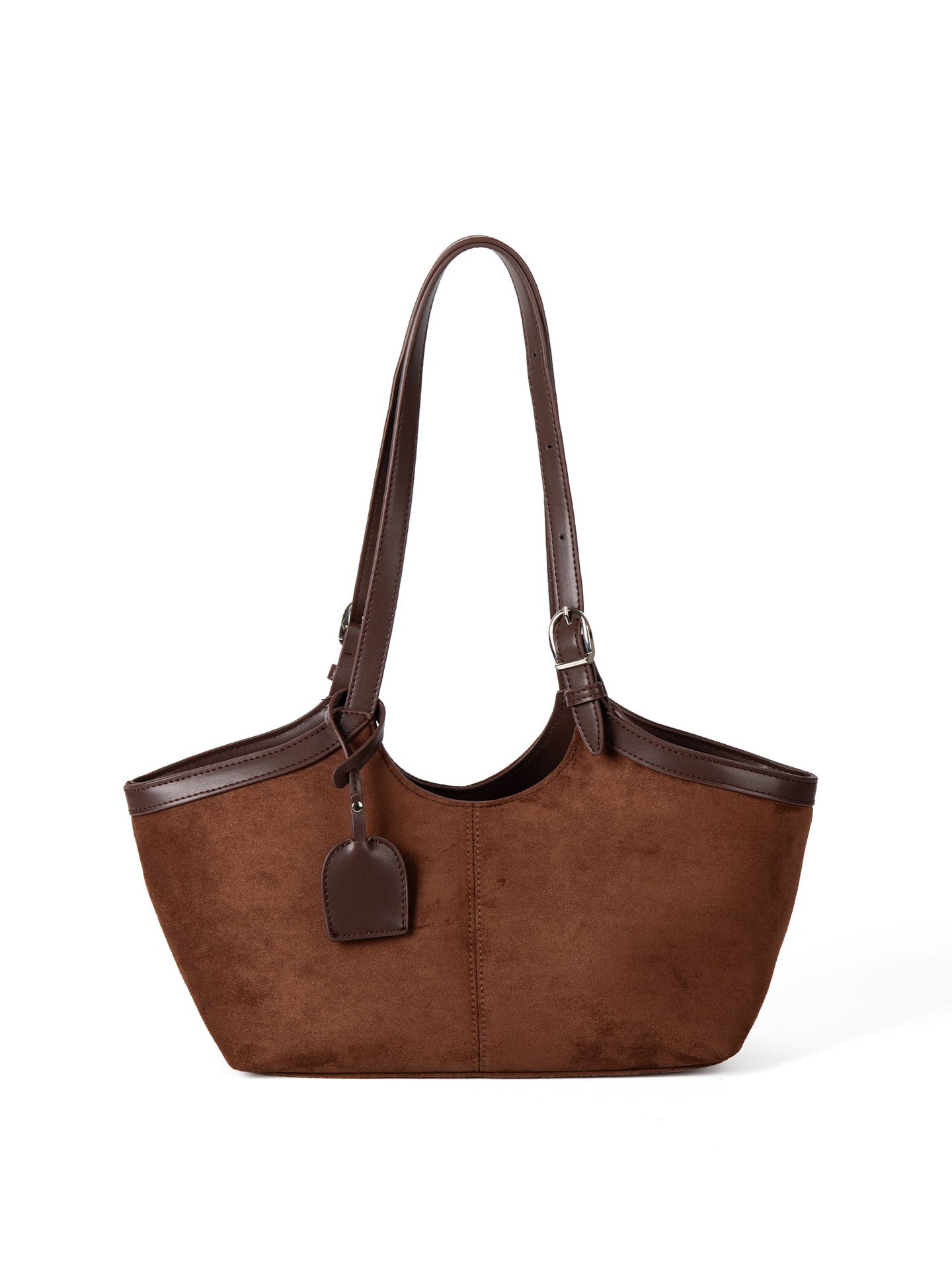 2025 Autumn/Winter New Suede Tote Bag For Women, Large Capacity Korean Style Niche Luxury Versatile Shoulder Bag Retro - Thumbnail 7