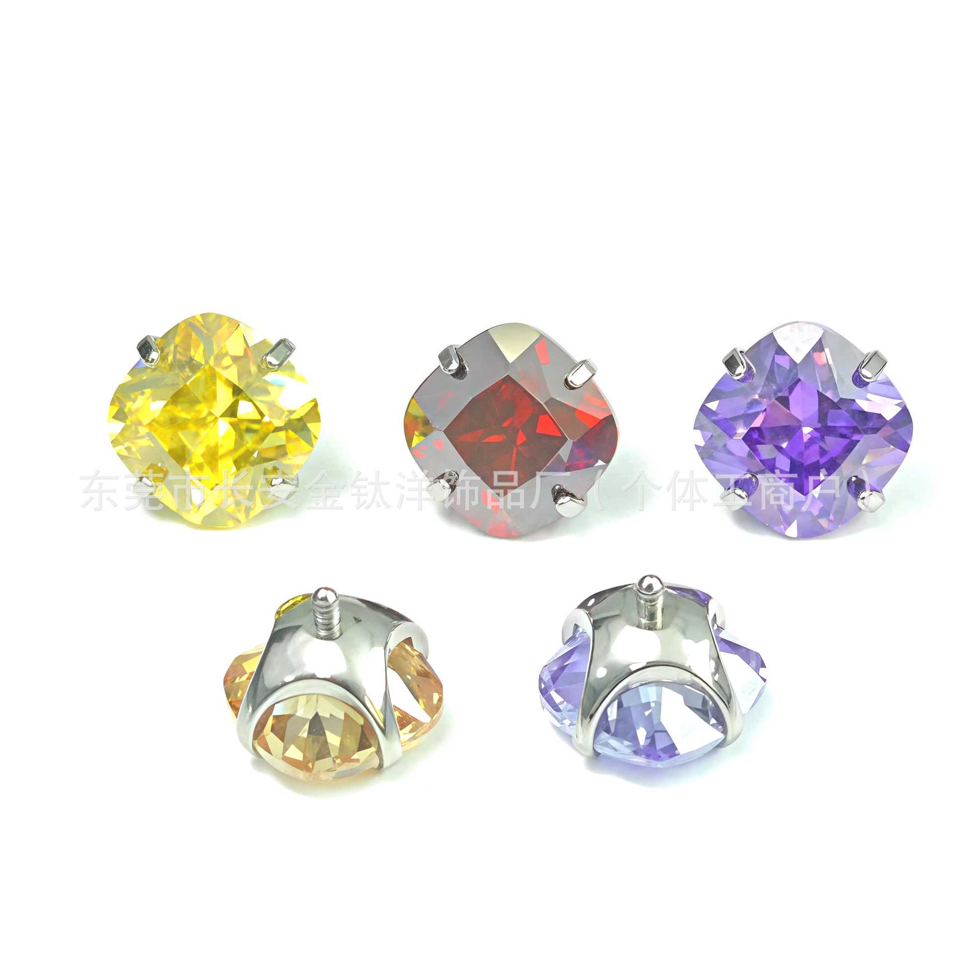 Labret piercing jewelry detail image