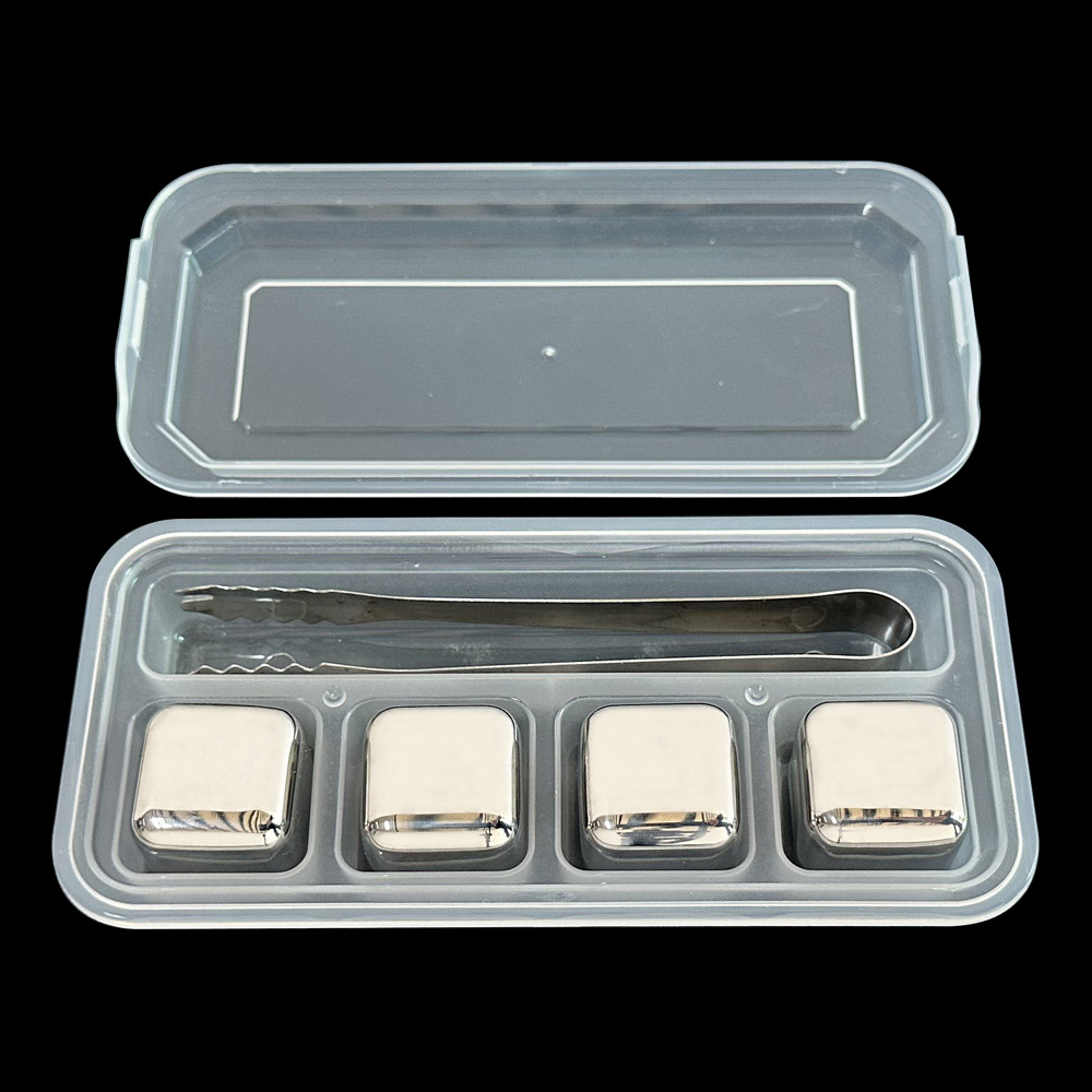 두꺼운 일반 광택 4 캡슐 + 상자 + 304 아이스 클립