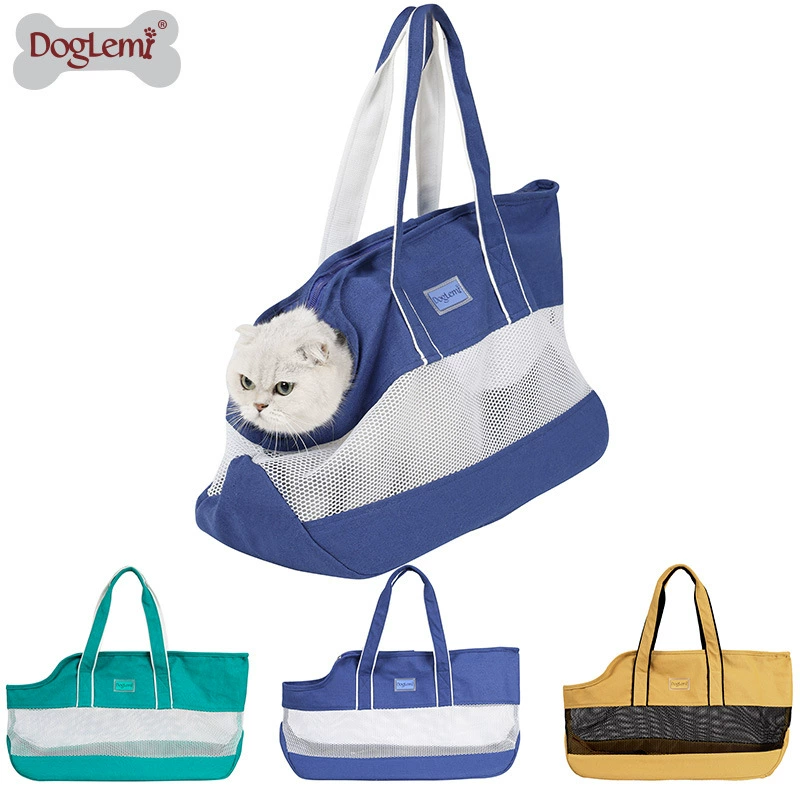 Небольшой Свежий Домашнее Животное Сумка Портативный Кошка Собака Мода Холщовый Мешок Дышащий Кошка Сумка Собака Сумка