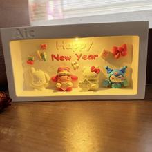 小夜灯石膏娃娃手工diy涂色白胚摆件儿童益智玩具石膏娃娃批货