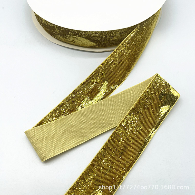 2.7 Métro / paquete de terciopelo de 38 mm boda hecha a mano cinta embalaje de regalo arco DIY decoración de fiesta Santa