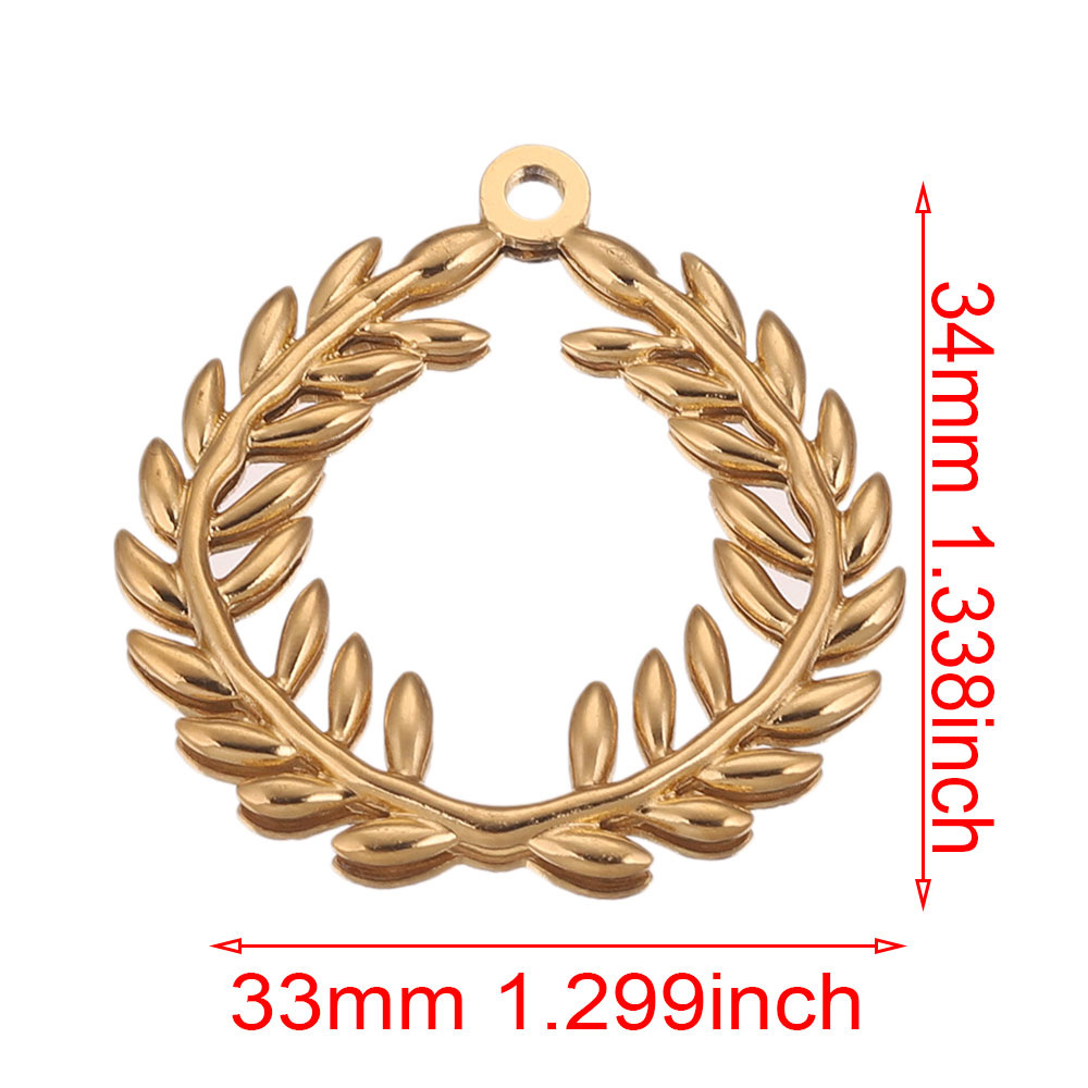 Acero inoxidable transfronterizo europeo y americano colgante multi-diseño bricolaje accesorios de joyería hechos a mano amor guirnalda colgante redondo colgante